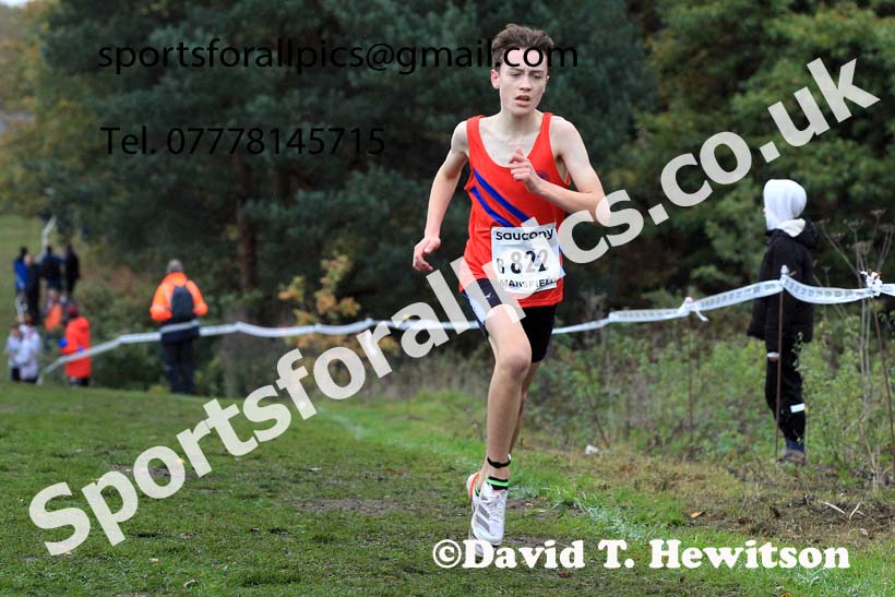 Boys Under-15s, 2022 National Cross Country Relays, Berry Hill Park, Mansfield.  Photo: David T. Hewitson/Sports for All Pics
